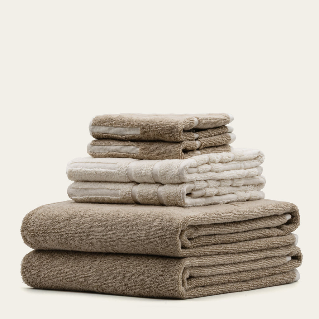 Sorrel Geometric Australian Cotton Towels