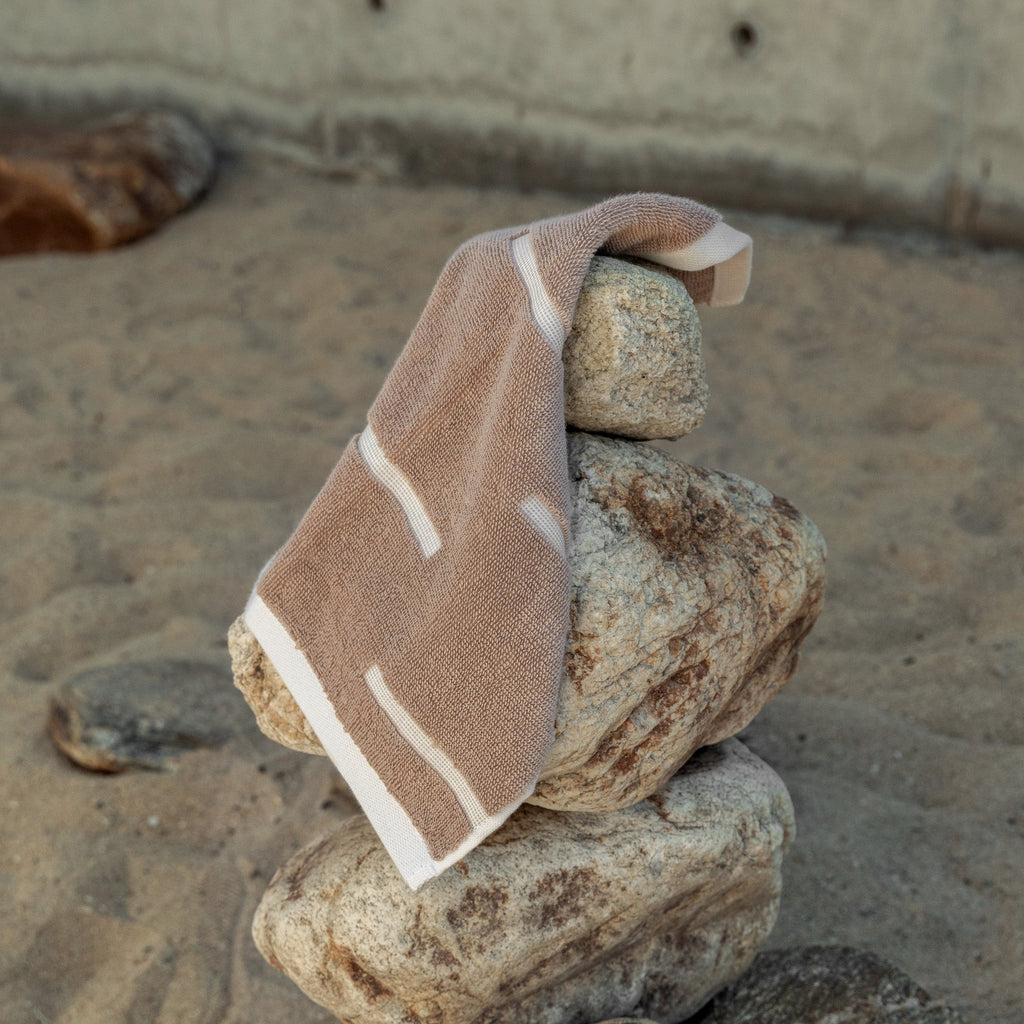 Sorrel Geometric Australian Cotton Towels
