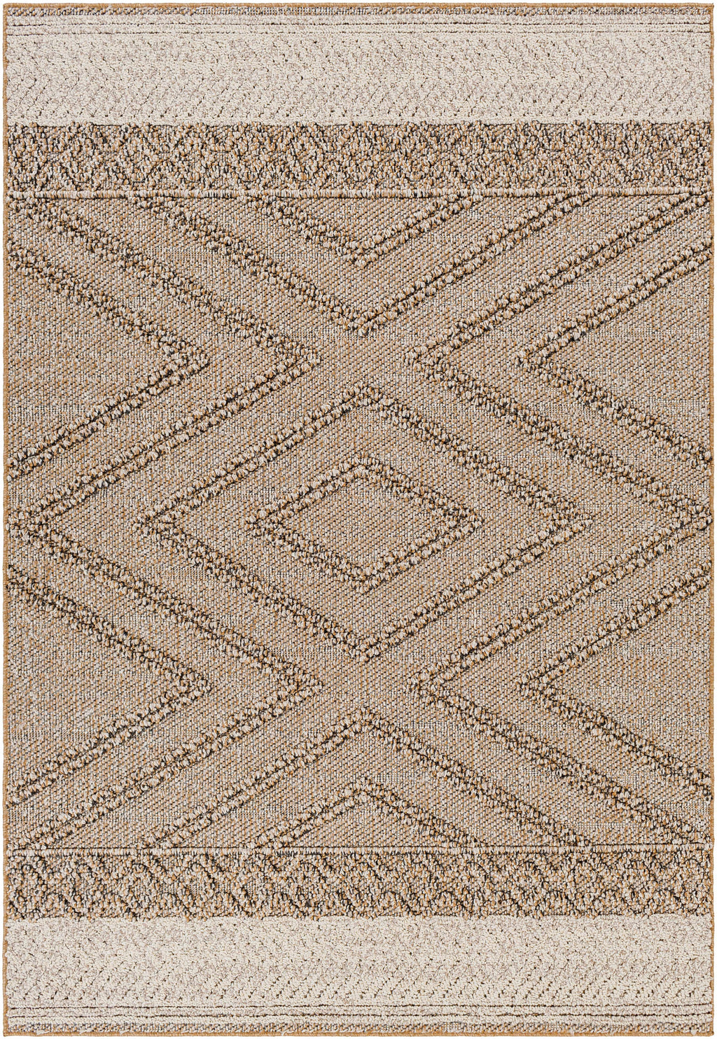 Beige Areli Area Rug – Soft Neutral Washable Living Room Carpet