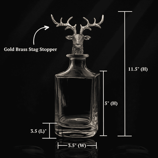 Gold Stag Whiskey Decanter – 26 oz