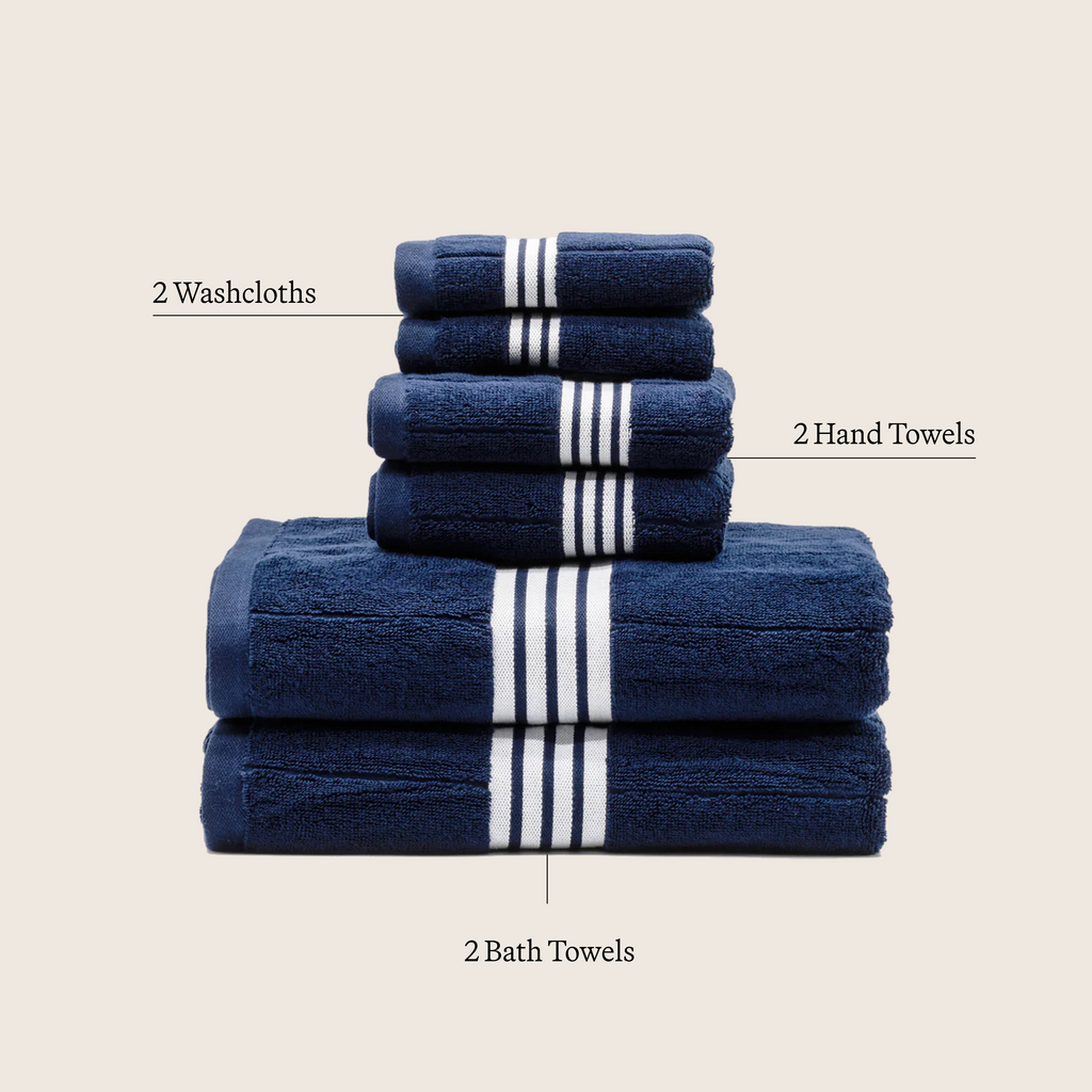 Nautilus Striped Australian Cotton Towels