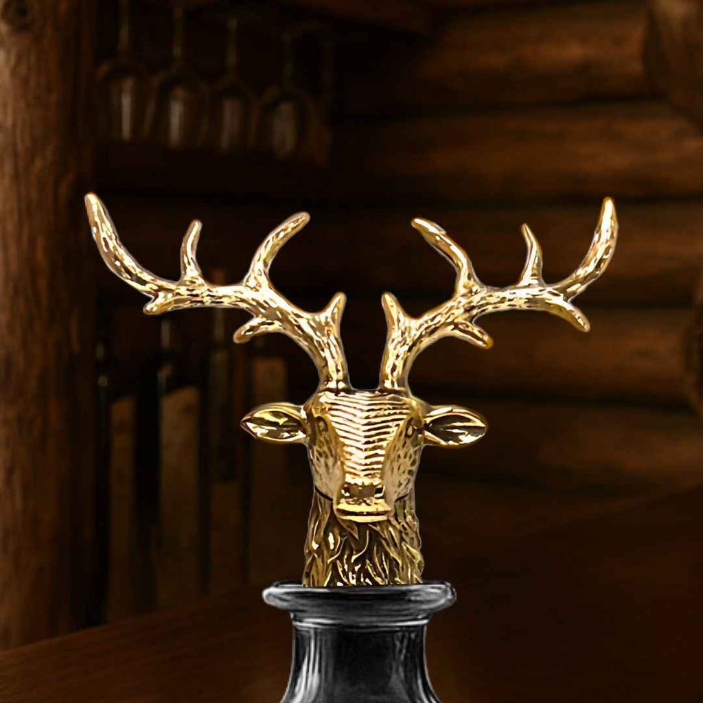 Gold Stag Whiskey Decanter – 26 oz