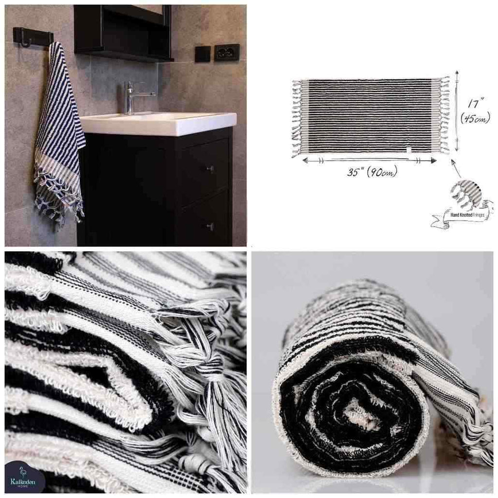 Striped Hand Towel | Organic Cotton Plush & Absorbent