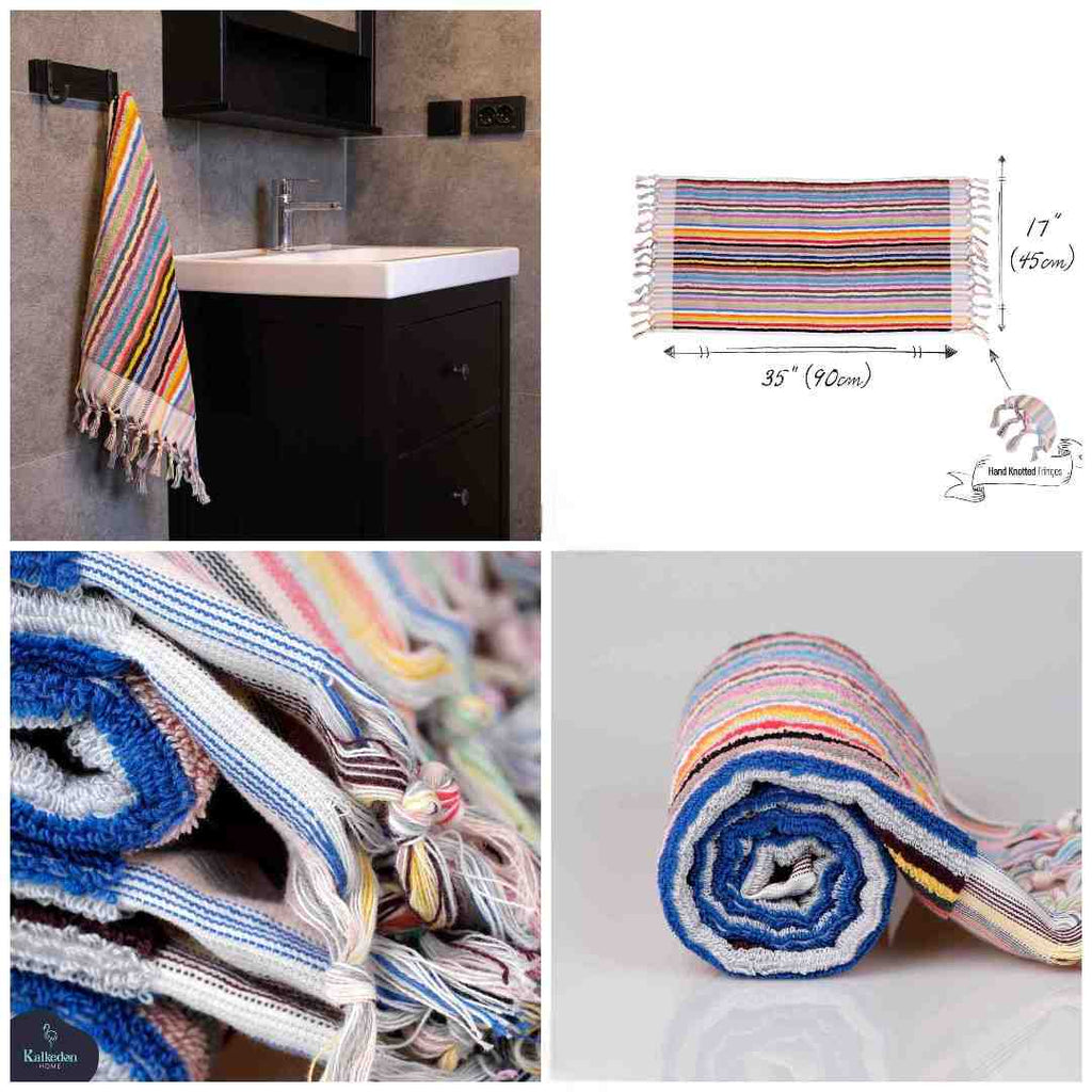 Striped Hand Towel | Organic Cotton Plush & Absorbent