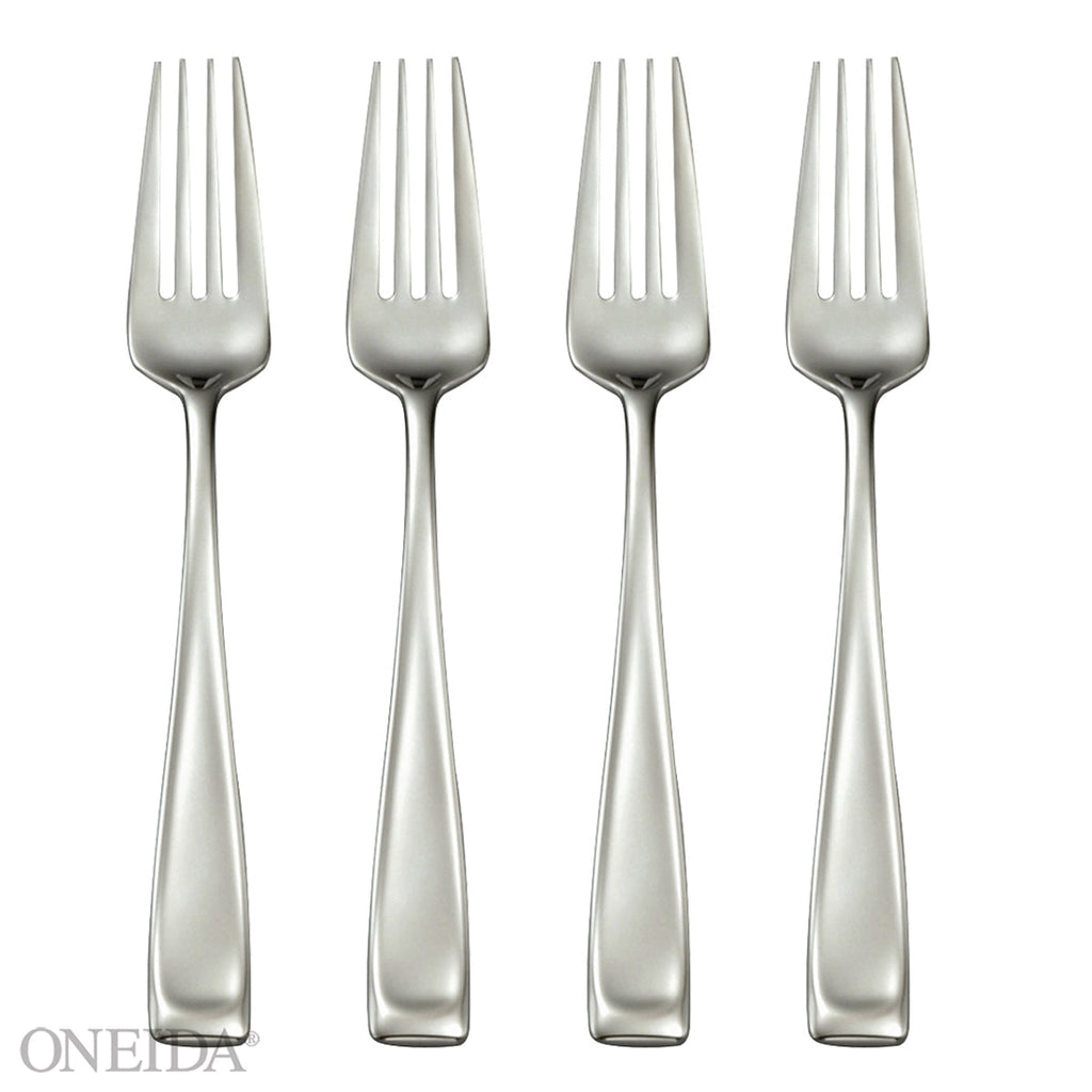Oneida Moda Salad Forks, Set of 4, 18/10 stainless steel