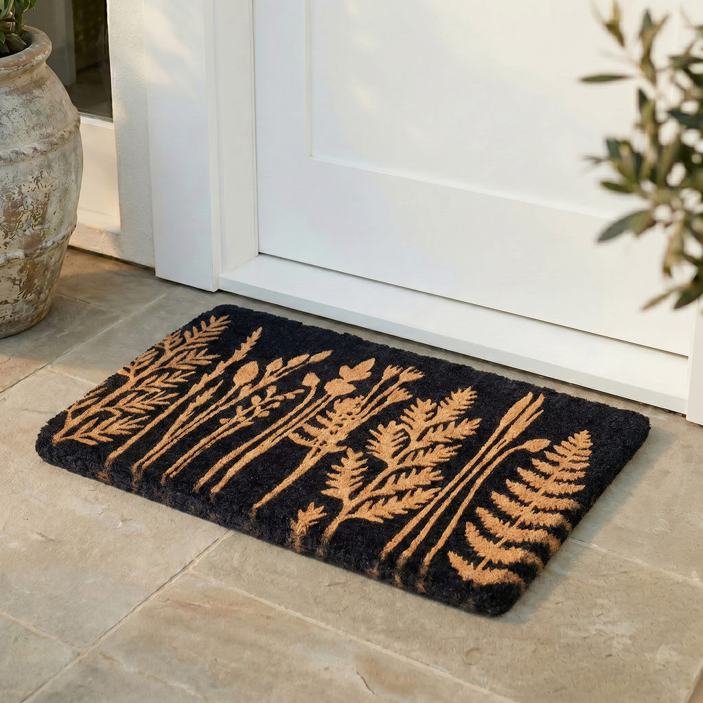 Tall Grass Botanical Natural Coir Doormat