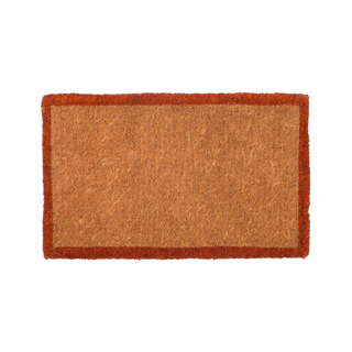 Terracotta Border Natural Coir Doormat