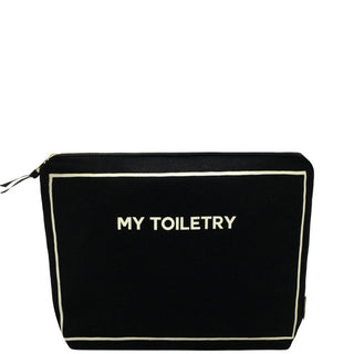 Toiletry Pouch with Coated Lining – Black