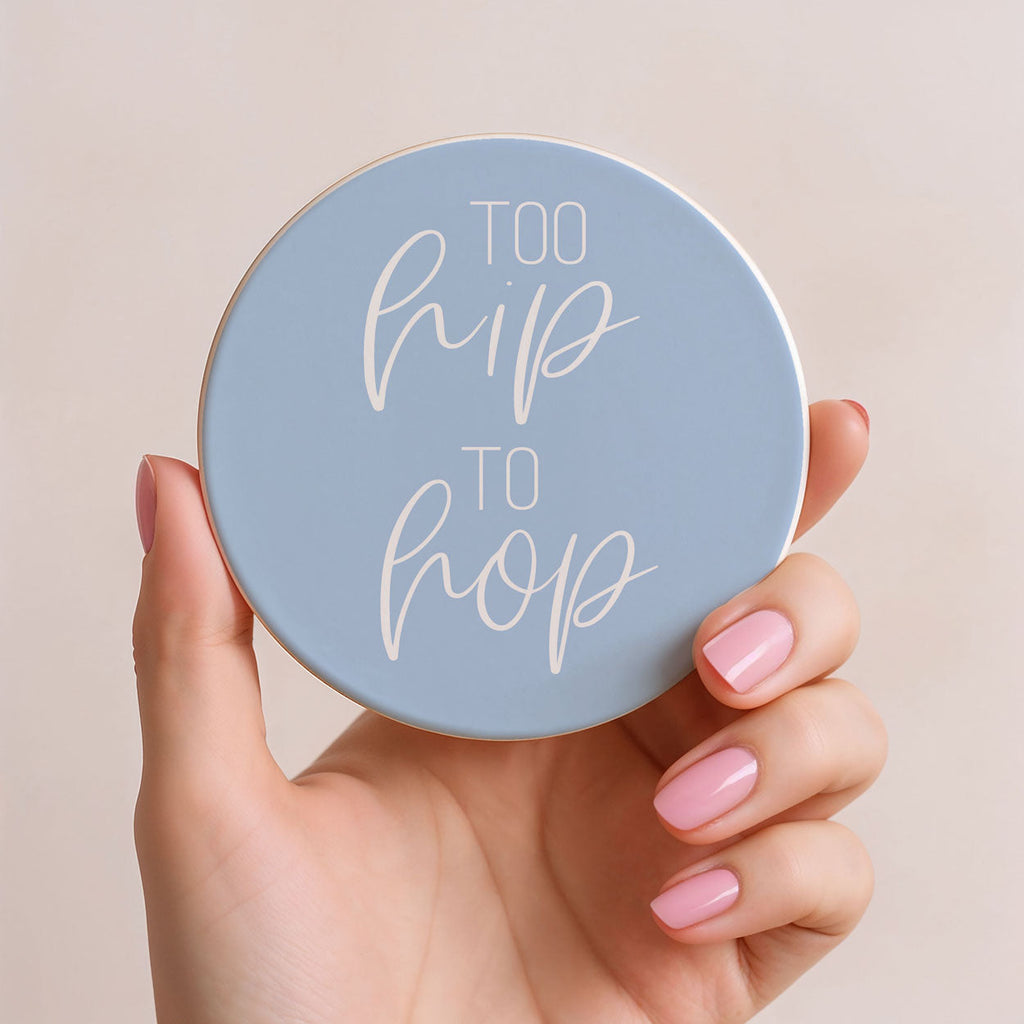 Easter & Spring Ceramic Coasters – Matte Finish Seasonal Collection (4