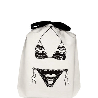 Triangle Bikini Travel Bag – Cream