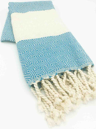 Diamond Hand Towel | Oversized Cotton Diamond Weave Towel
