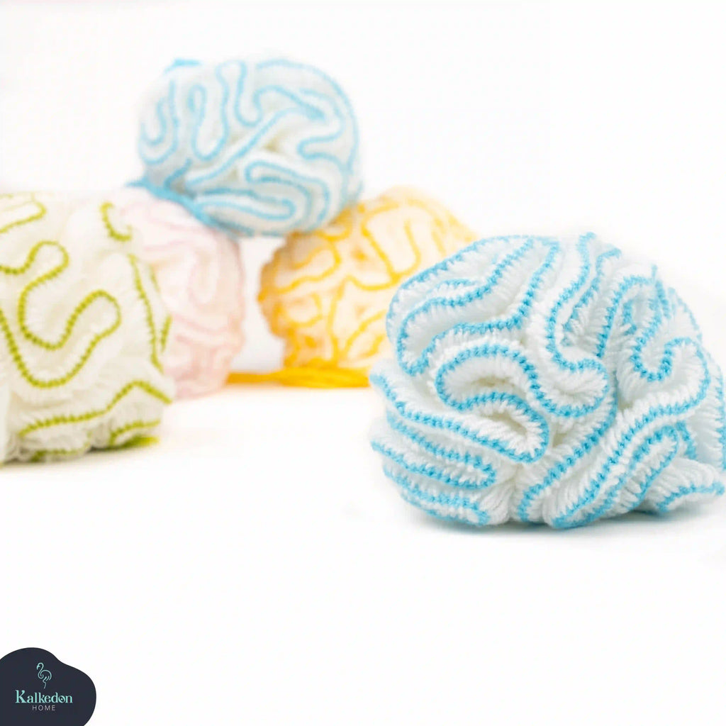 Organic Cotton Shower Pouf | Eco-Friendly Bath Loofah