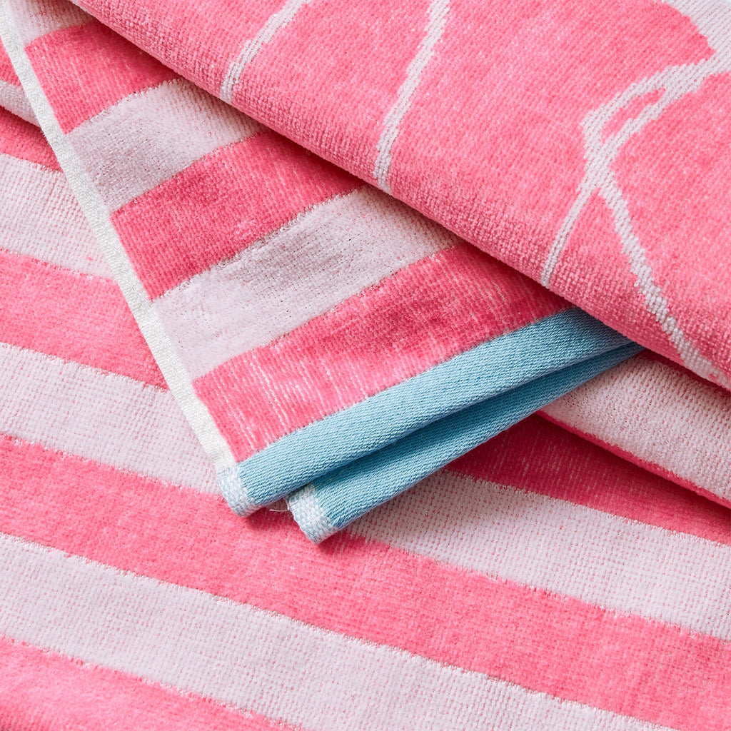 Elegant Cotton Velour Beach Towel Set – Maui Collection (2-Pack)