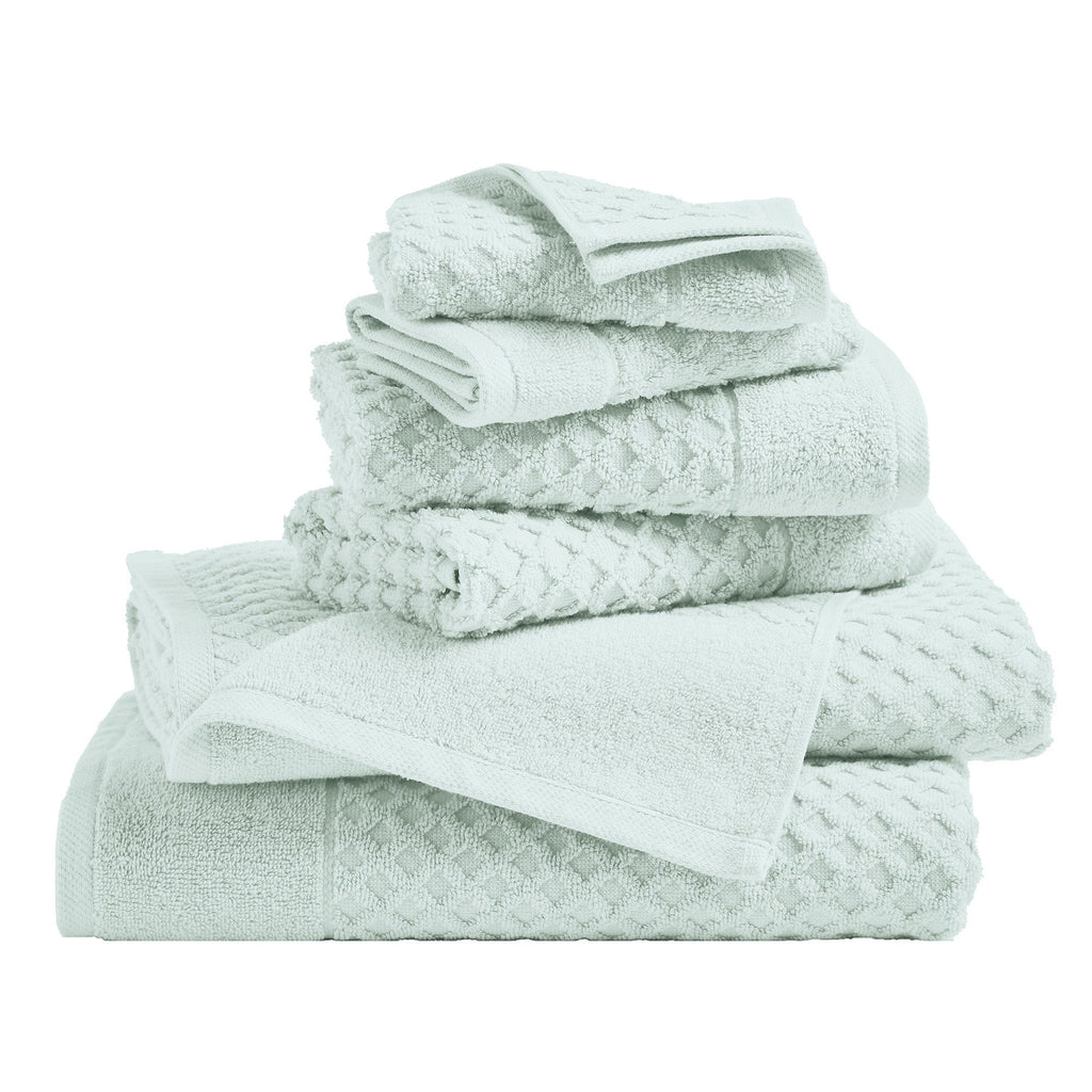 Grayson Cotton Diamond Waffle Weave Bath Towel Set