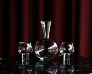 HAAND Livia Carafe – Hand-Blown Glass Wine & Water Carafe