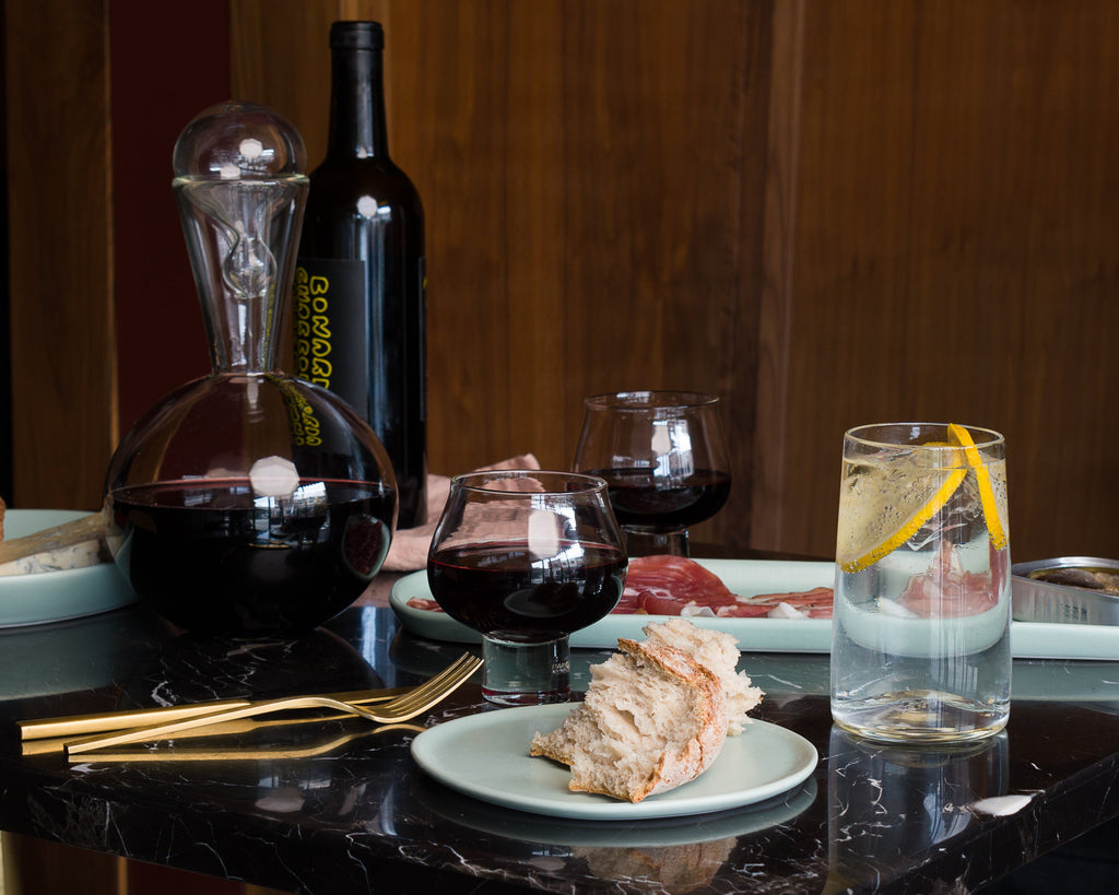 HAAND Livia Carafe – Hand-Blown Glass Wine & Water Carafe