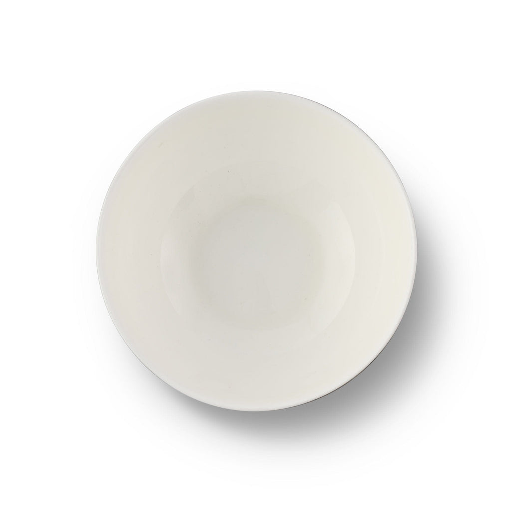 Pewter Bit Bone China Cereal Bowl | Platinum Rim Equestrian 6.5