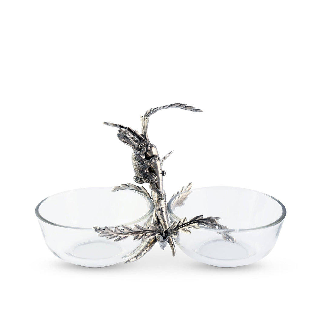 Rabbit / Carrot Double Dish Condiment Server