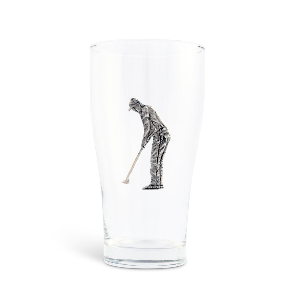 Golfer Beer Glass