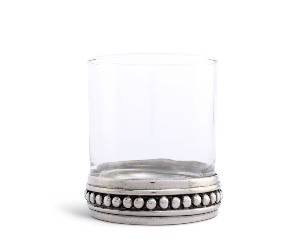 Medici Beading Double Old Fashion Bar Glass