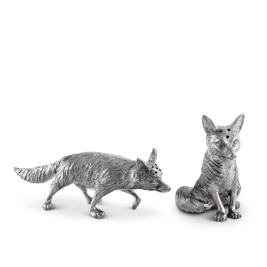 Pewter Foxes Salt & Pepper Set