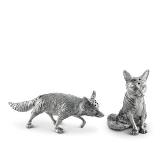 Pewter Foxes Salt & Pepper Set