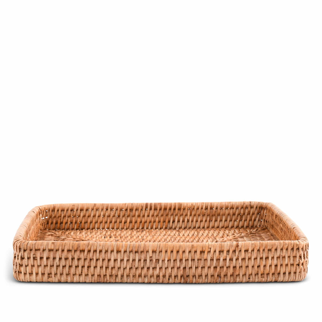 Catchall Tray Hand Woven Wicker Rattan