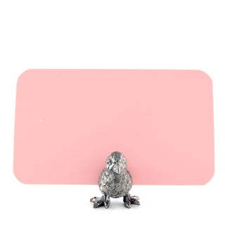 Pewter Song Bird Place Card Holder