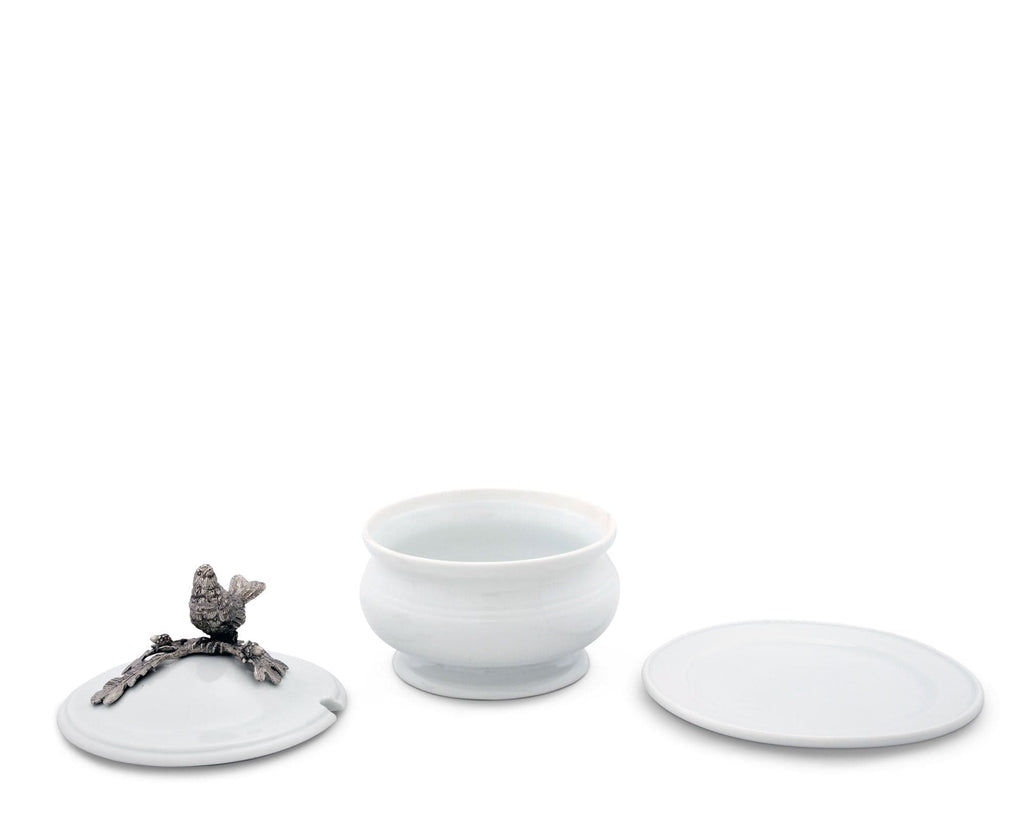 Songbird Porcelain Lidded Bowl | Vagabond House Porcelain & Pewter
