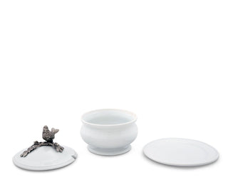 Songbird Porcelain Lidded Bowl | Vagabond House Porcelain & Pewter