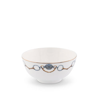 Amarillo Concho Pattern Bone China Round Cereal / Dip Bowl