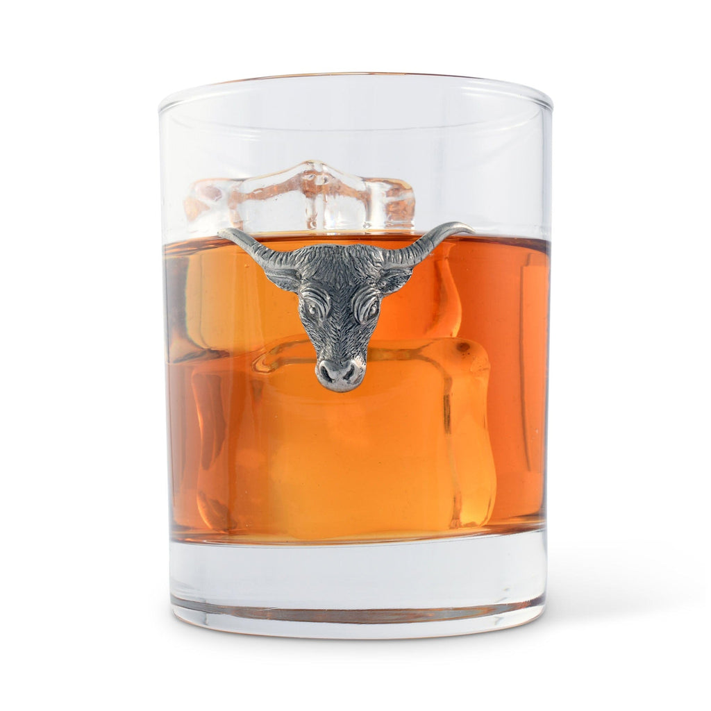 Long Horn Double Old Fashion Bar Glass | Western Frontier Barware