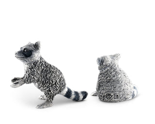 Raccoon Salt & Pepper Set | Vagabond House Woodland Creatures