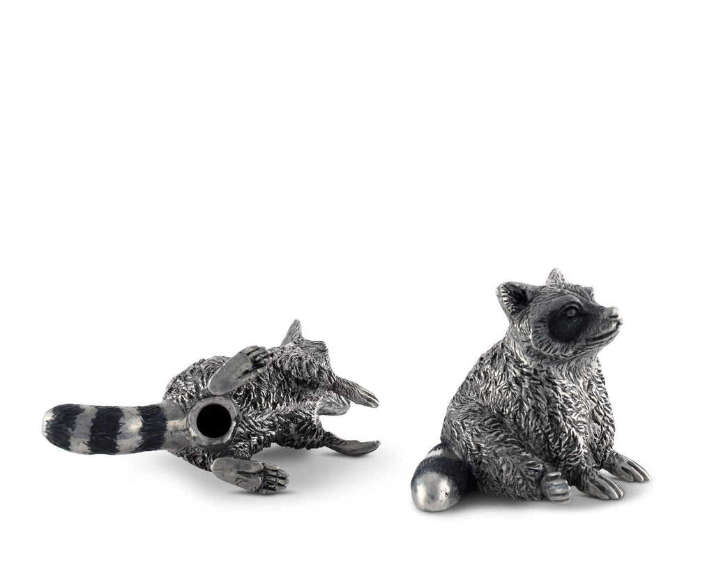 Raccoon Salt & Pepper Set | Vagabond House Woodland Creatures