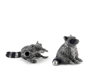 Raccoon Salt & Pepper Set | Vagabond House Woodland Creatures