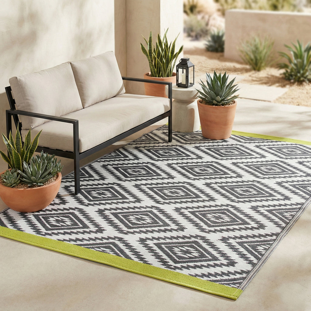 Valencia Southwestern Reversible Outdoor Patio Rug