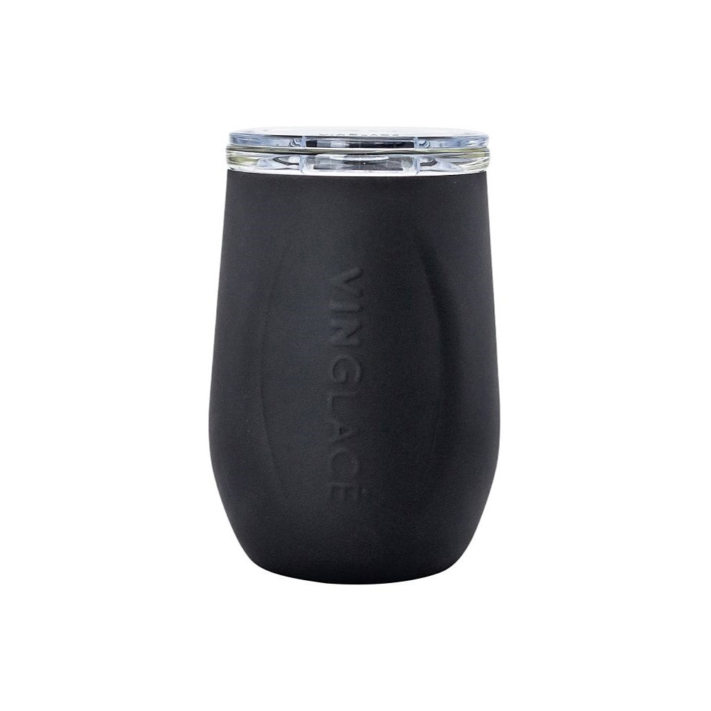 Vinglacé Glass-Lined Wine Tumbler with Lid – 10 oz Insulated Drinkware