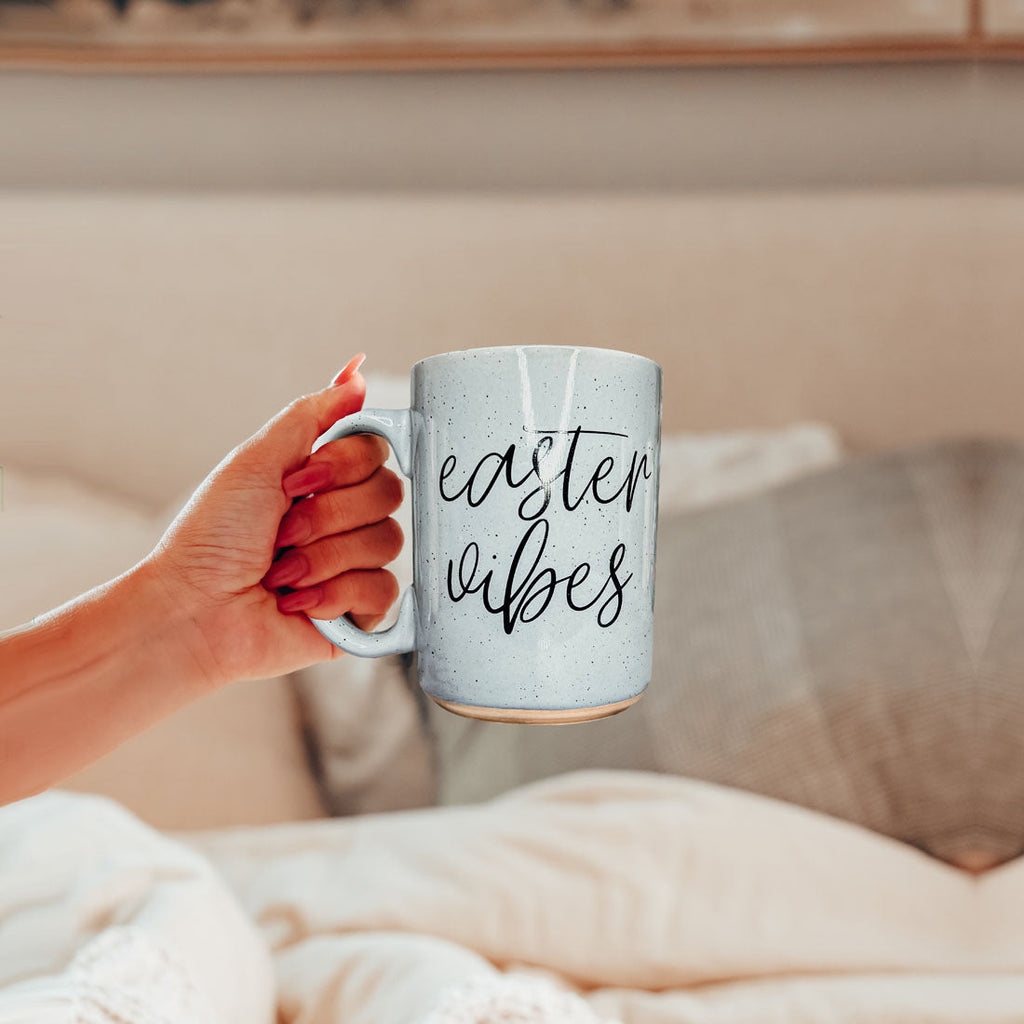 Serving Easter Vibes Coffee Mug – Speckled Spring Ceramic Mug (16.23 oz)