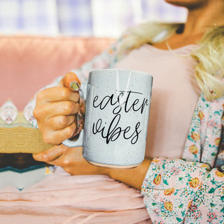 Serving Easter Vibes Coffee Mug – Speckled Spring Ceramic Mug (16.23 oz)