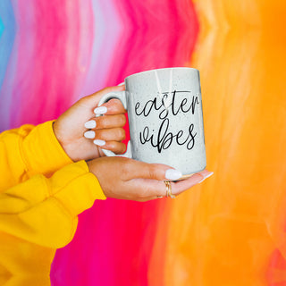 Serving Easter Vibes Coffee Mug – Speckled Spring Ceramic Mug (16.23 oz)