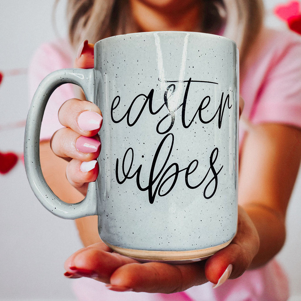 Serving Easter Vibes Coffee Mug – Speckled Spring Ceramic Mug (16.23 oz)
