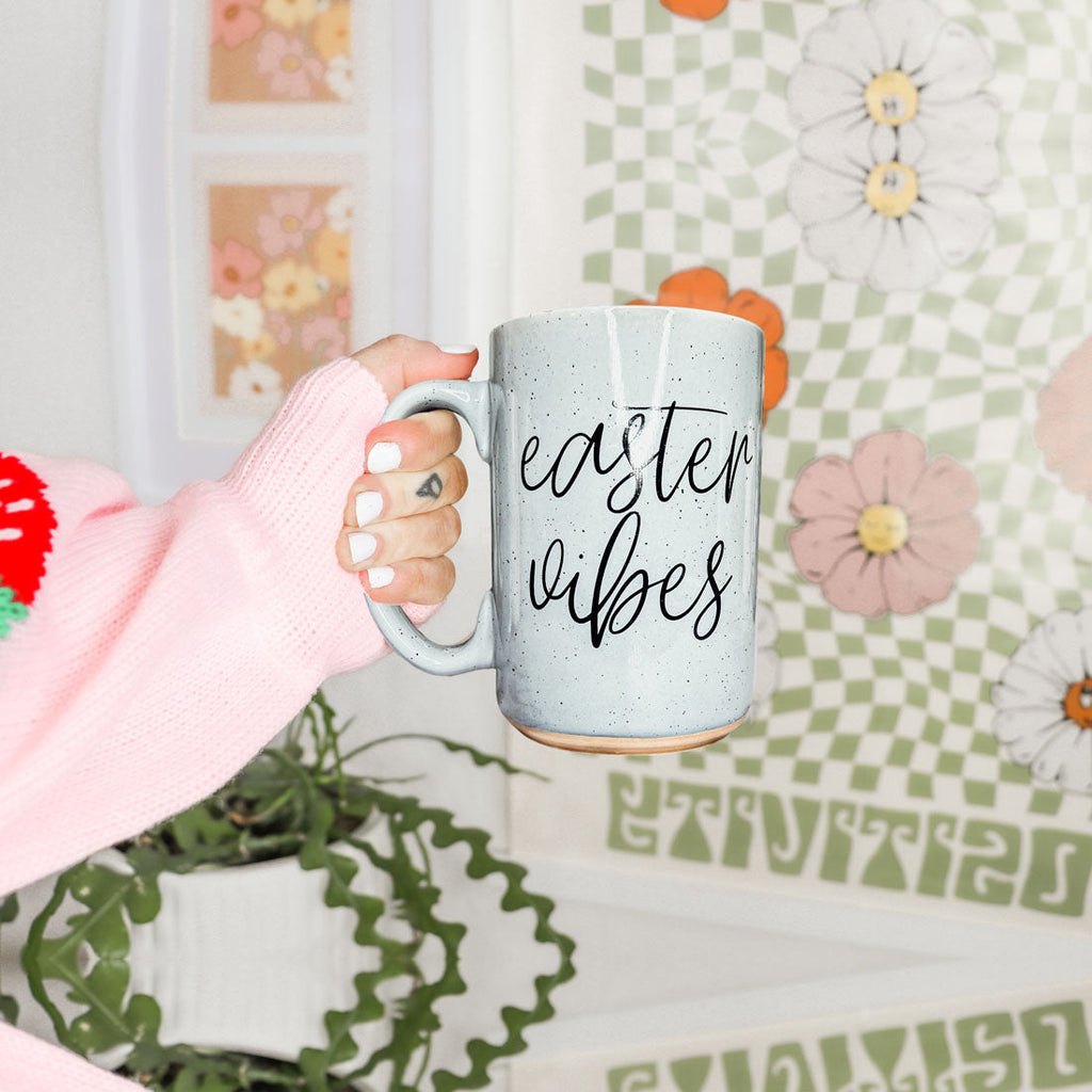 Serving Easter Vibes Coffee Mug – Speckled Spring Ceramic Mug (16.23 oz)