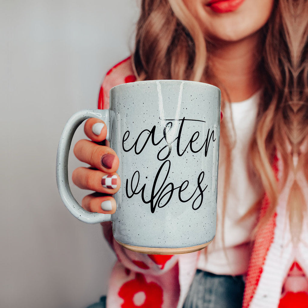 Serving Easter Vibes Coffee Mug – Speckled Spring Ceramic Mug (16.23 oz)