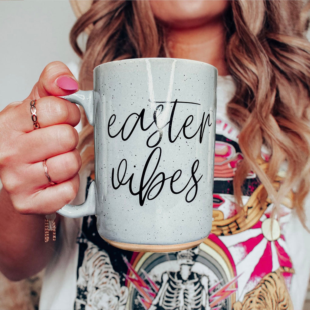 Serving Easter Vibes Coffee Mug – Speckled Spring Ceramic Mug (16.23 oz)