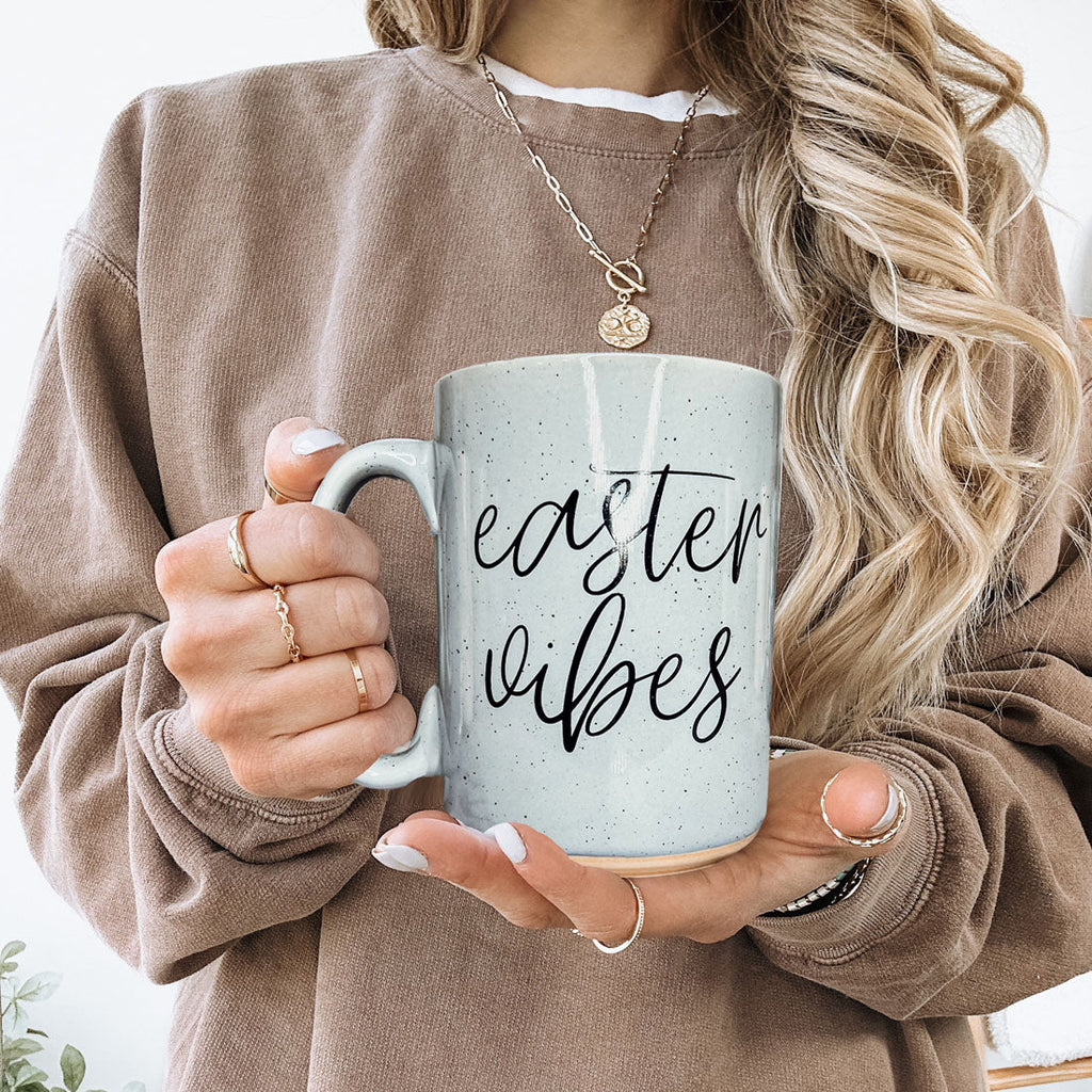 Serving Easter Vibes Coffee Mug – Speckled Spring Ceramic Mug (16.23 oz)