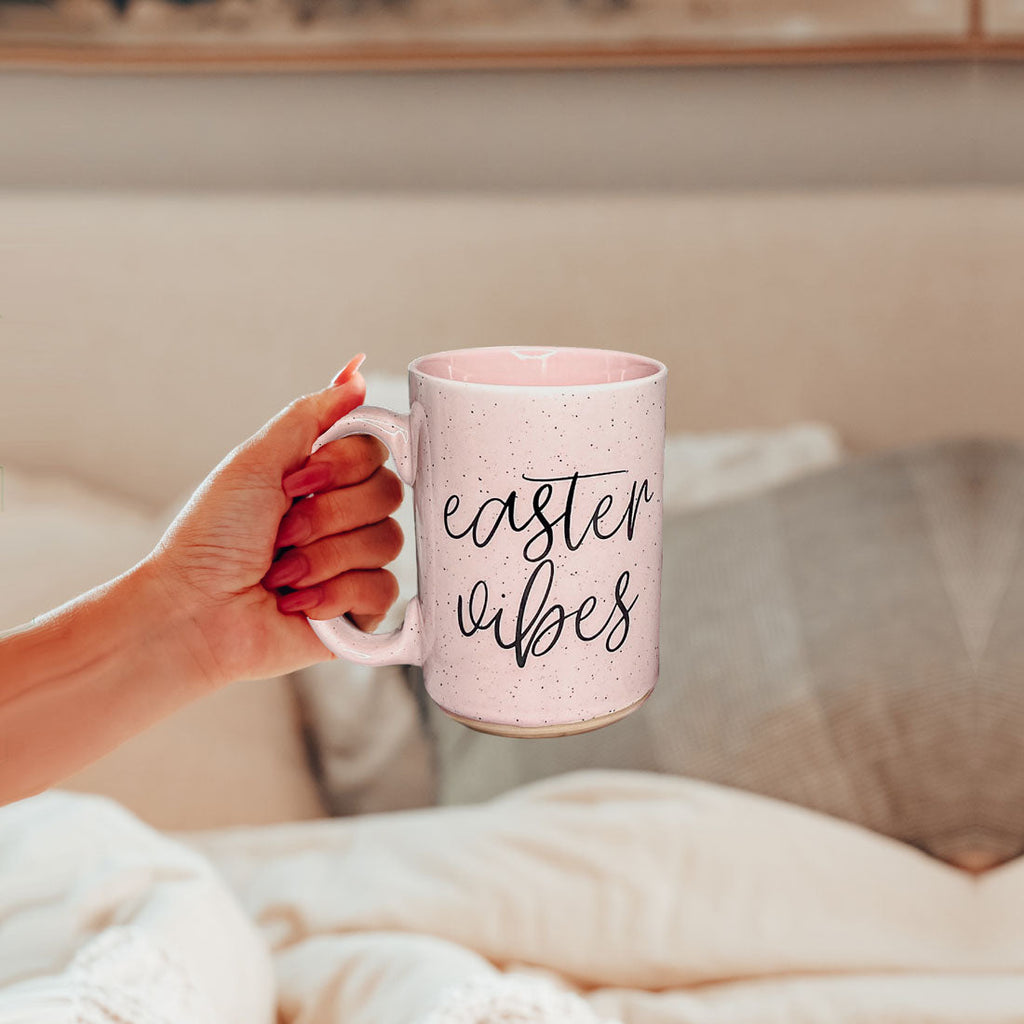 Serving Easter Vibes Coffee Mug – Speckled Spring Ceramic Mug (16.23 oz)
