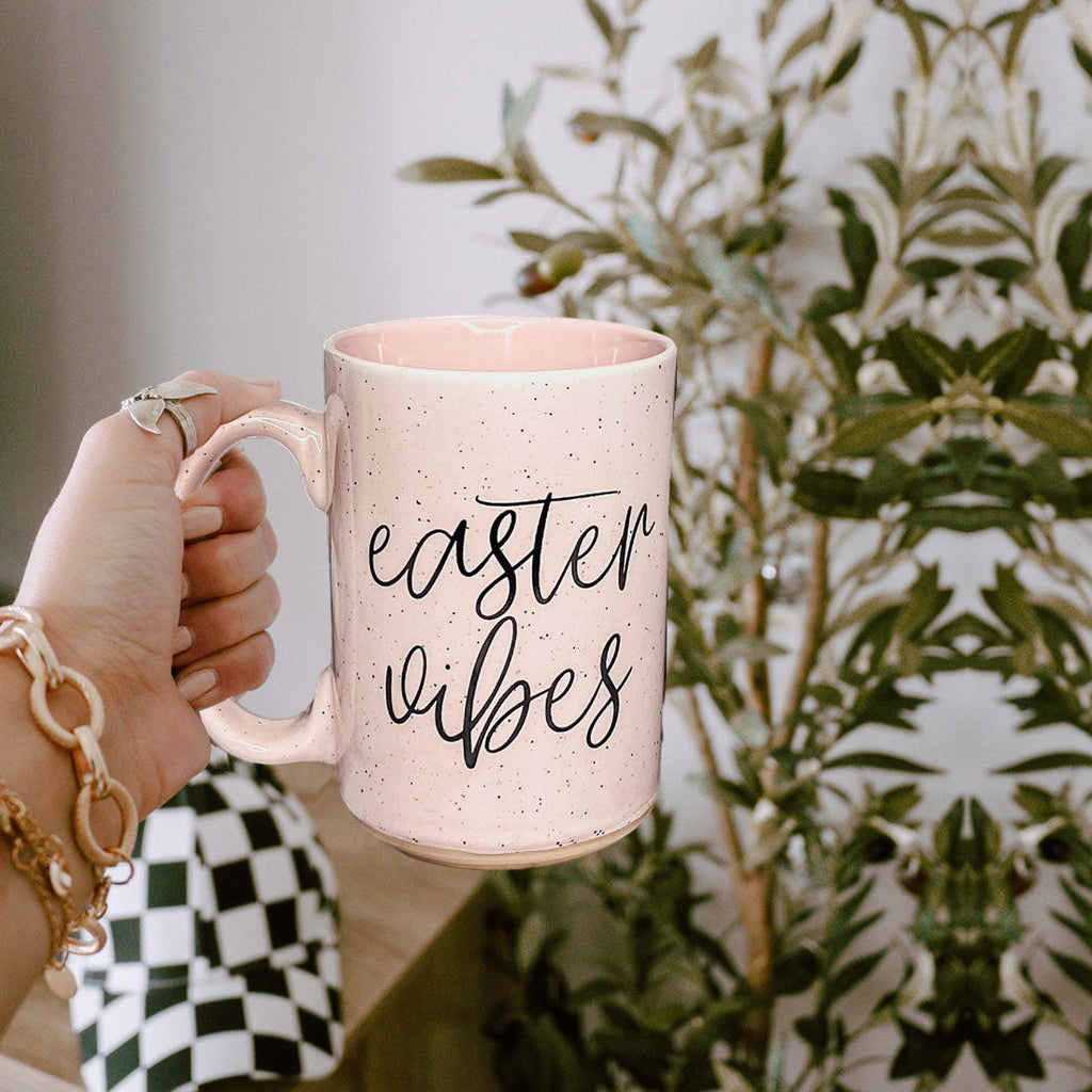 Serving Easter Vibes Coffee Mug – Speckled Spring Ceramic Mug (16.23 oz)