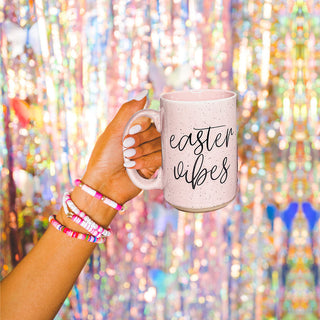 Serving Easter Vibes Coffee Mug – Speckled Spring Ceramic Mug (16.23 oz)