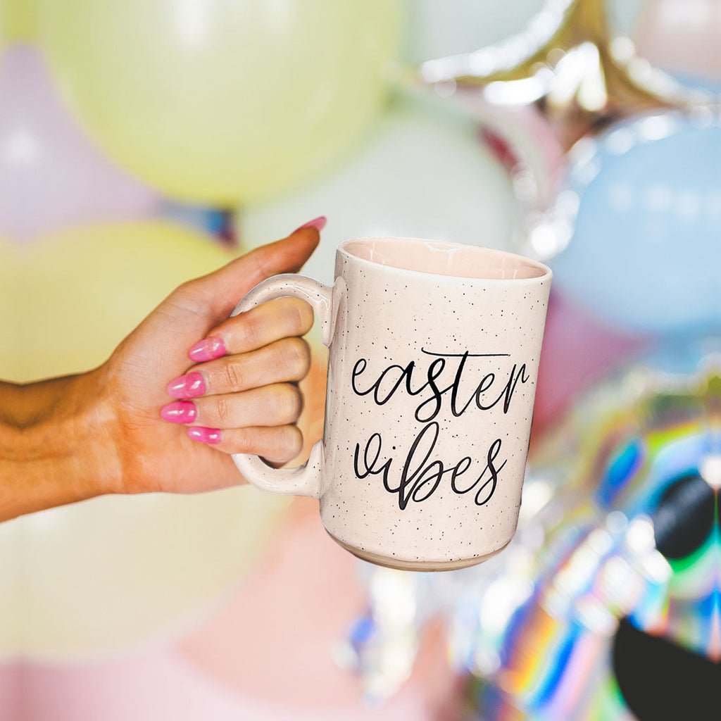 Serving Easter Vibes Coffee Mug – Speckled Spring Ceramic Mug (16.23 oz)