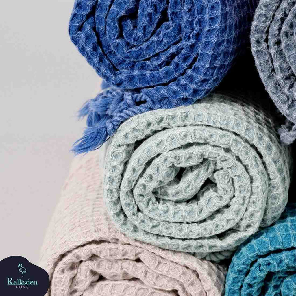 Organic Waffle Bath & Hand Towels | Soft Essentials Spa Collection